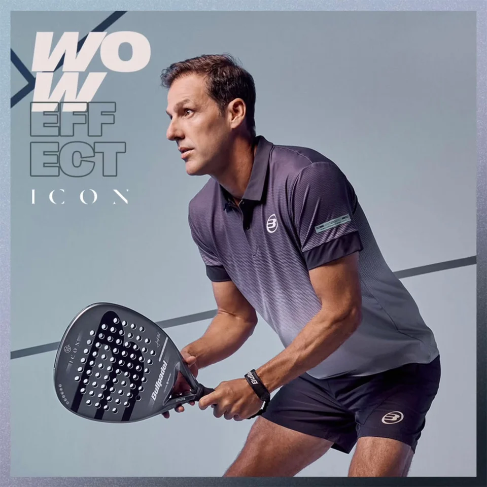 BULLPADEL ICON 2025, pelēka, lietošanā