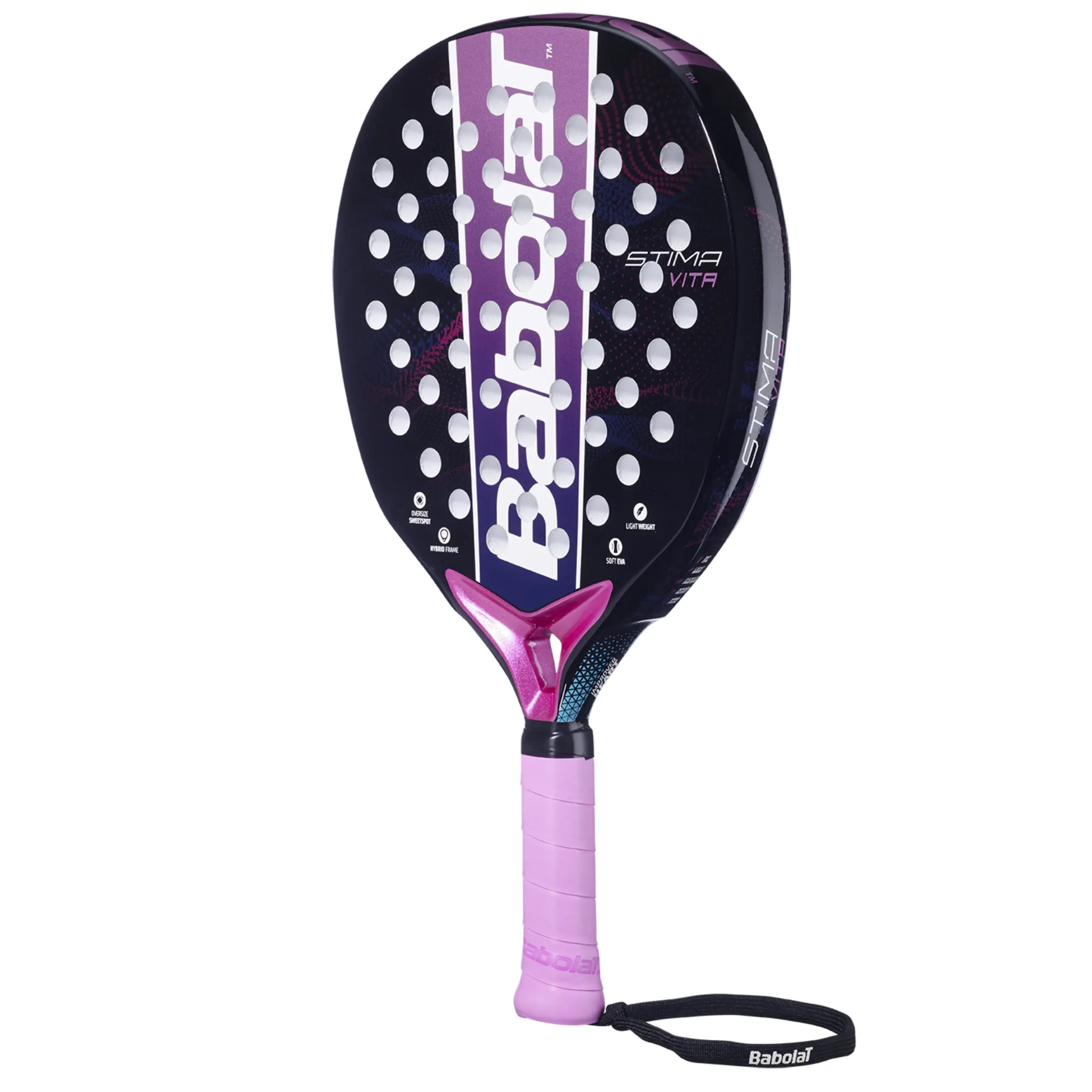 Babolat Stima Vita, melna / violeta, skats leņķī