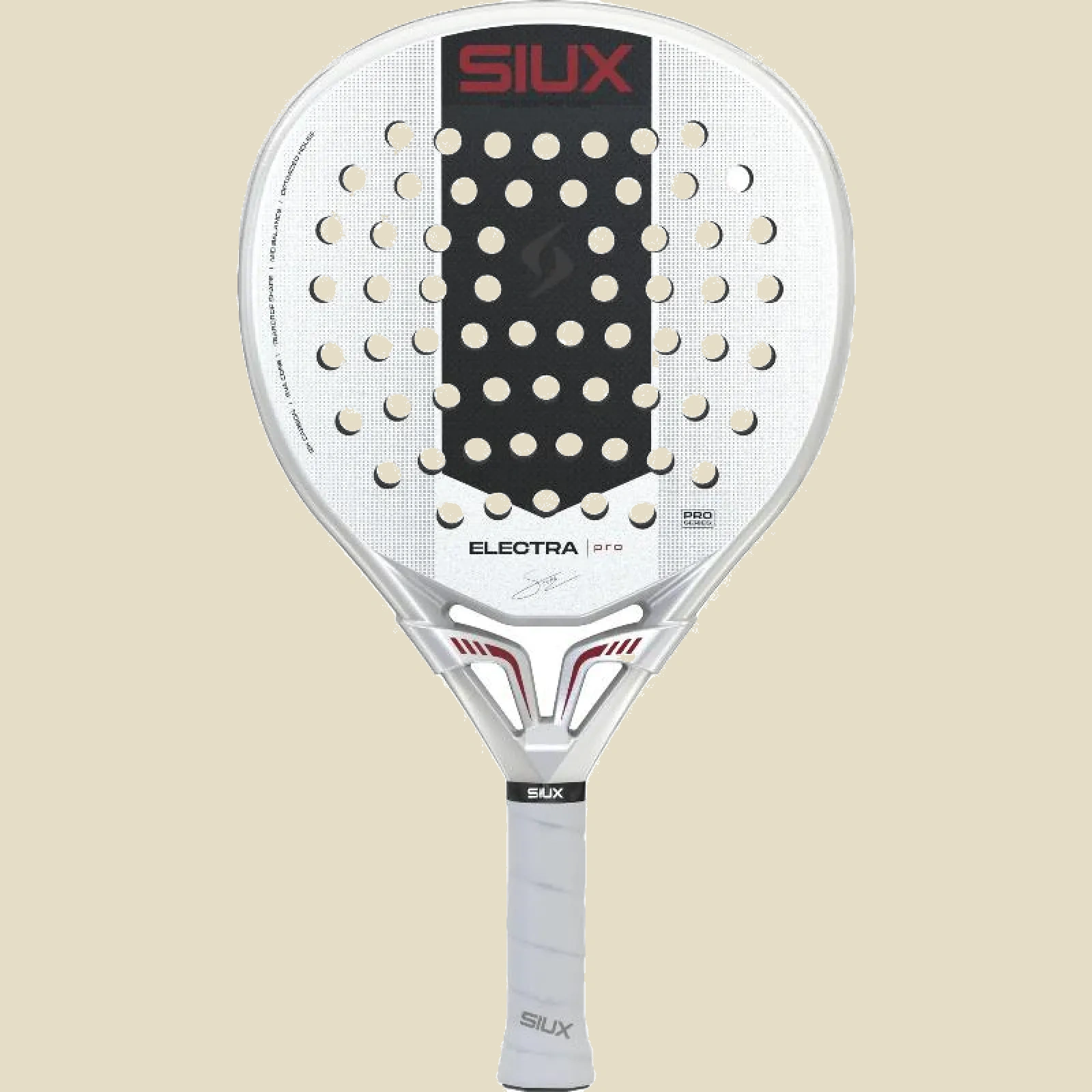 Siux Stupa Electra Pro 2027 balta, melna, skats no priekšas