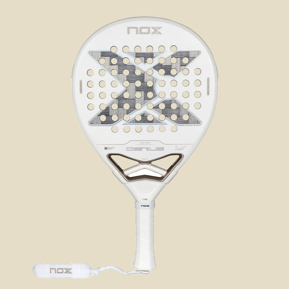 NOX AT10 Genius 12K Xtrem Lite Agustín Tapia 2027, balta / pelēka, skats no priekšas