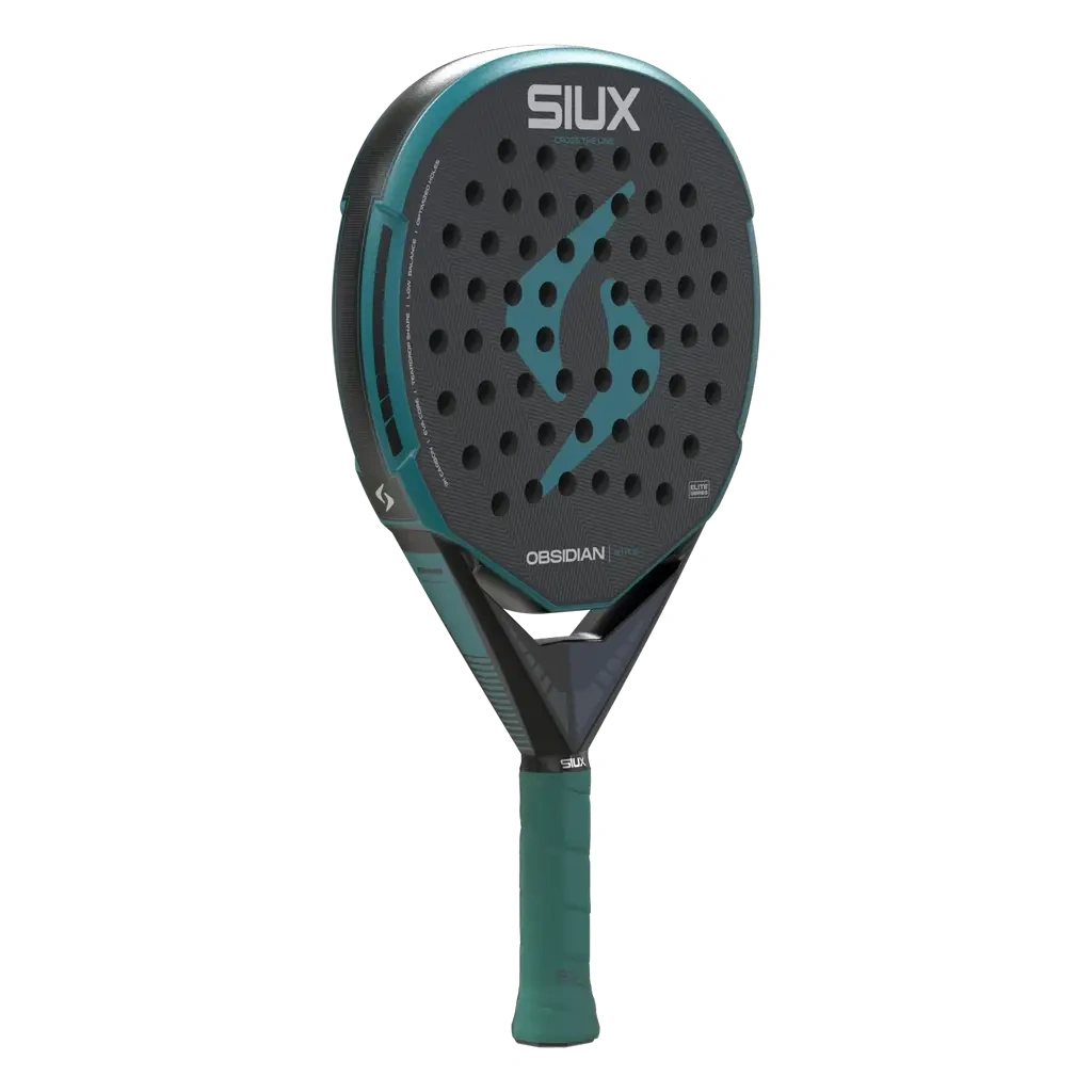 Siux Obsidian Elite 2027, melna / tirkīza, skats leņķī