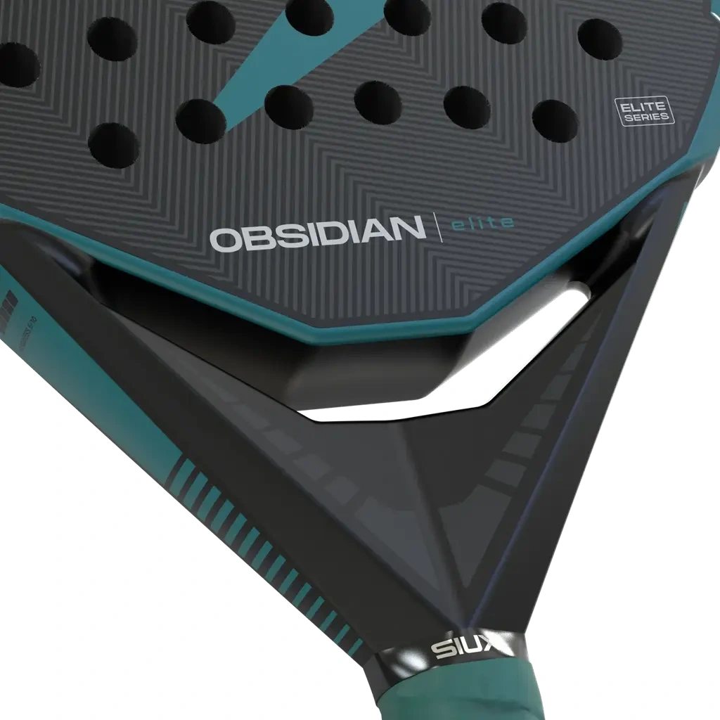 Siux Obsidian Elite 2027, melna / tirkīza, tuvplāns