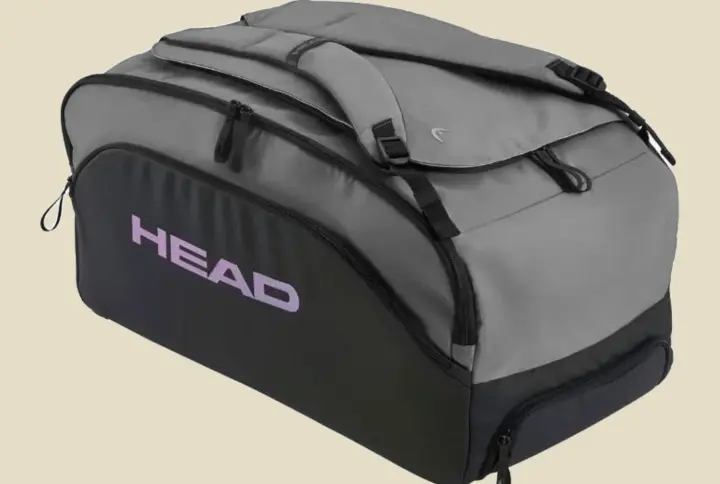 Head Pro X Duffle L padela soma melna-zaļa, skats leņķī