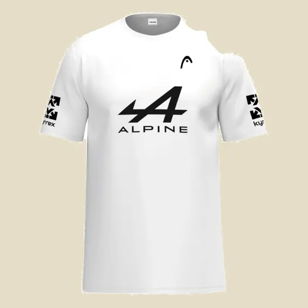 [M] Head Arturo Coello Official T-shirt balts 2025, skats no priekšas