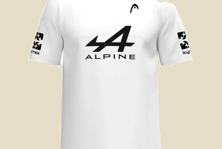 [M] Head Arturo Coello Official T-shirt balts 2025, skats no priekšas