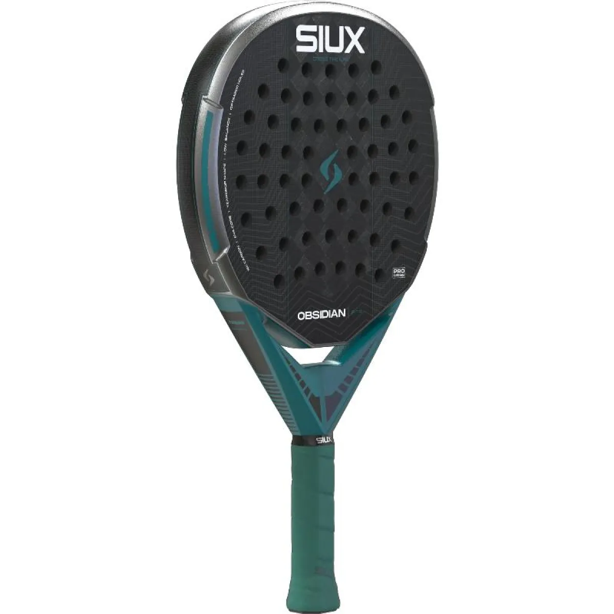 Siux Obsidian Pro 2027 sudraba, melna / pelēka, skats leņķī