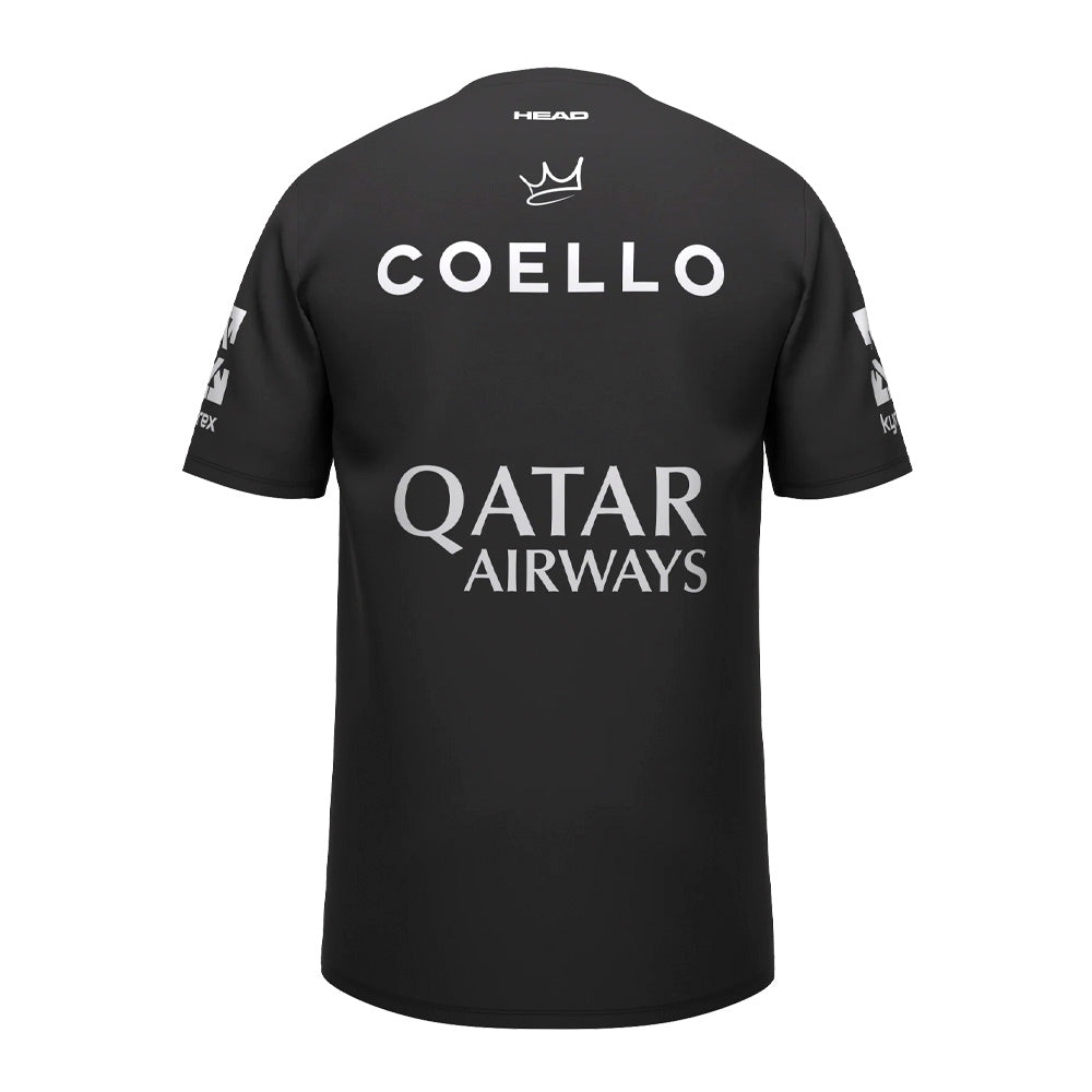[M] Head Arturo Coello Official T-shirt melns 2026, skats no aizmugures