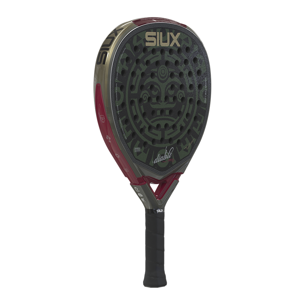 Siux Diablo Pro MX 2026, melna / sarkana, skats leņķī