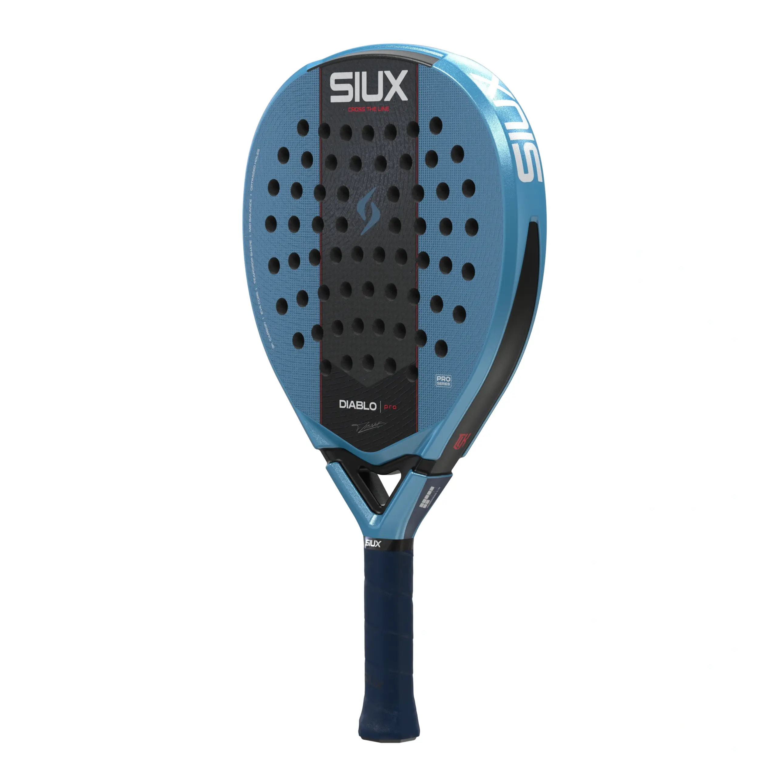 Siux Diablo Pro 2027 metāliski zila, melna, skats leņķī