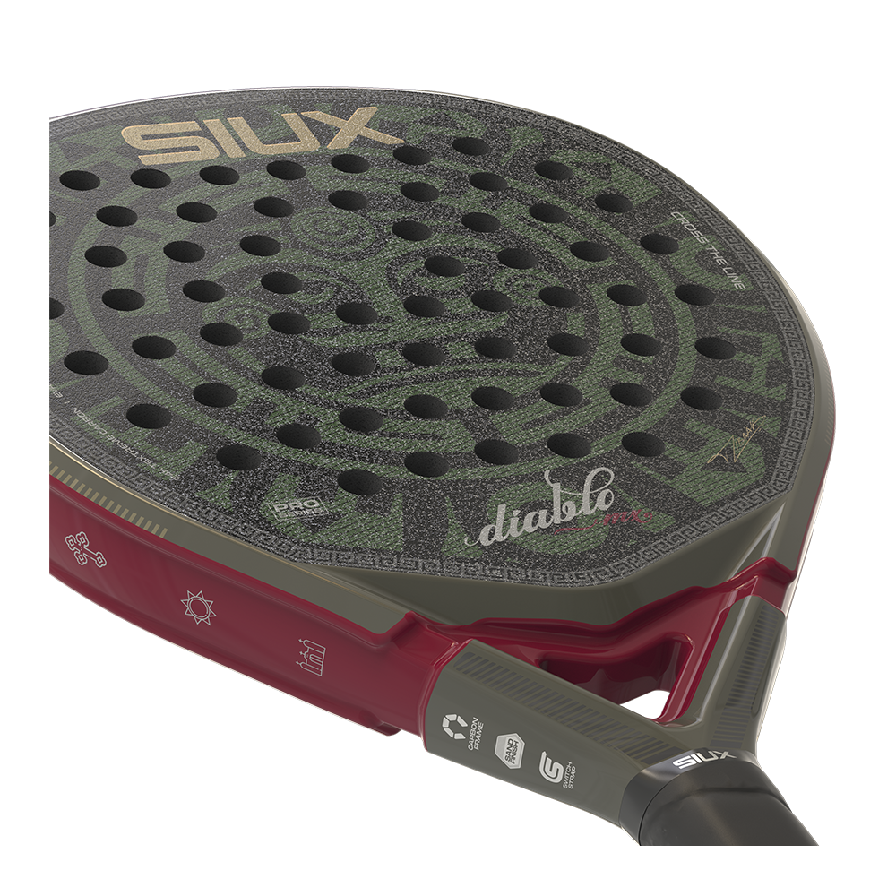 Siux Diablo Pro MX 2026, melna / sarkana, tuvplāns