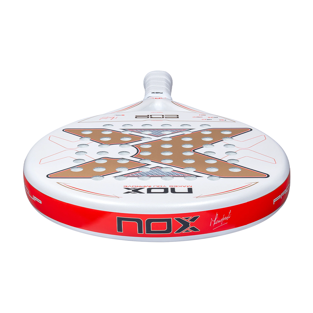 Nox ML10 Pro Cup Coorp 2027, balta / sarkana, skats leņķī