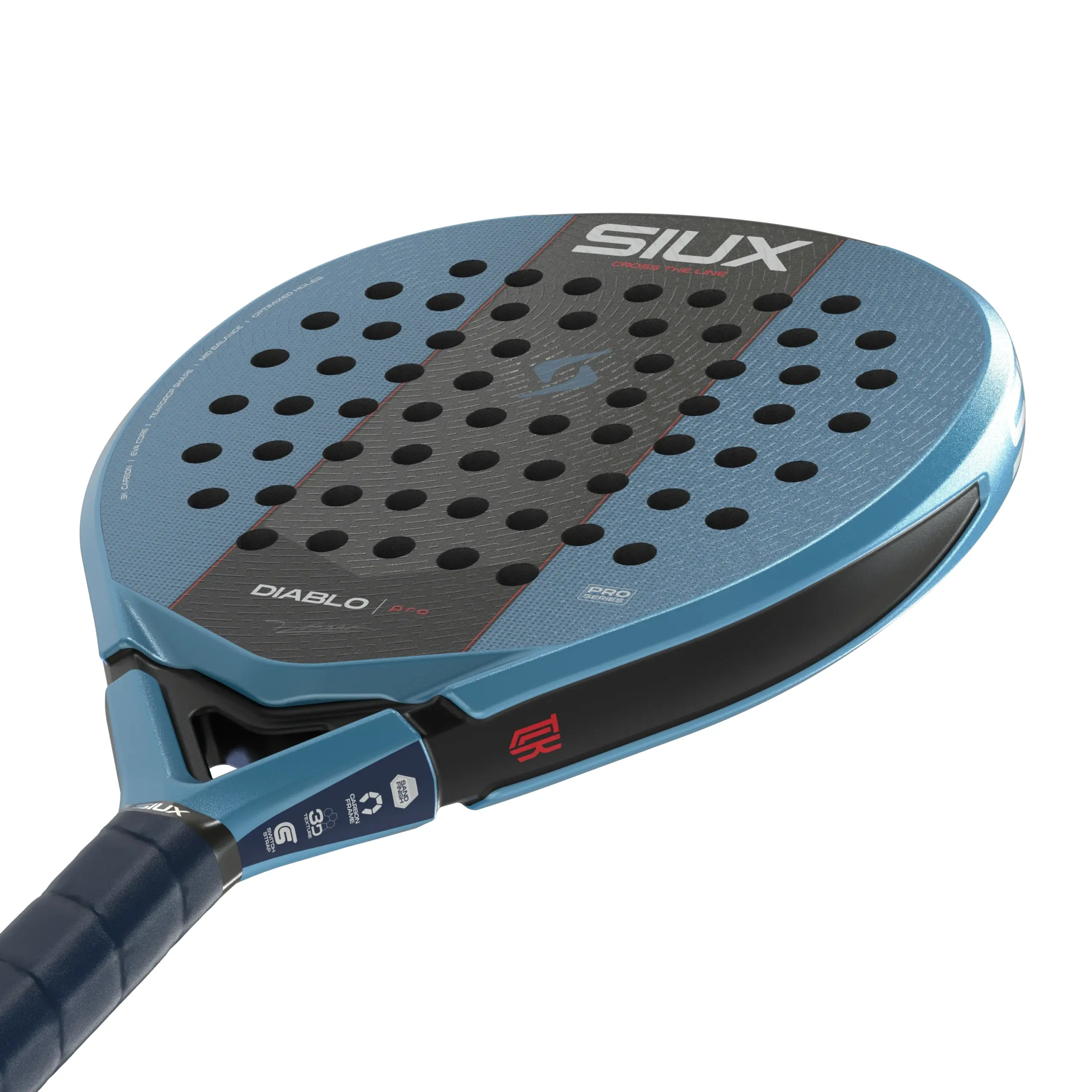 Siux Diablo Pro 2027 metāliski zila, melna, skats leņķī