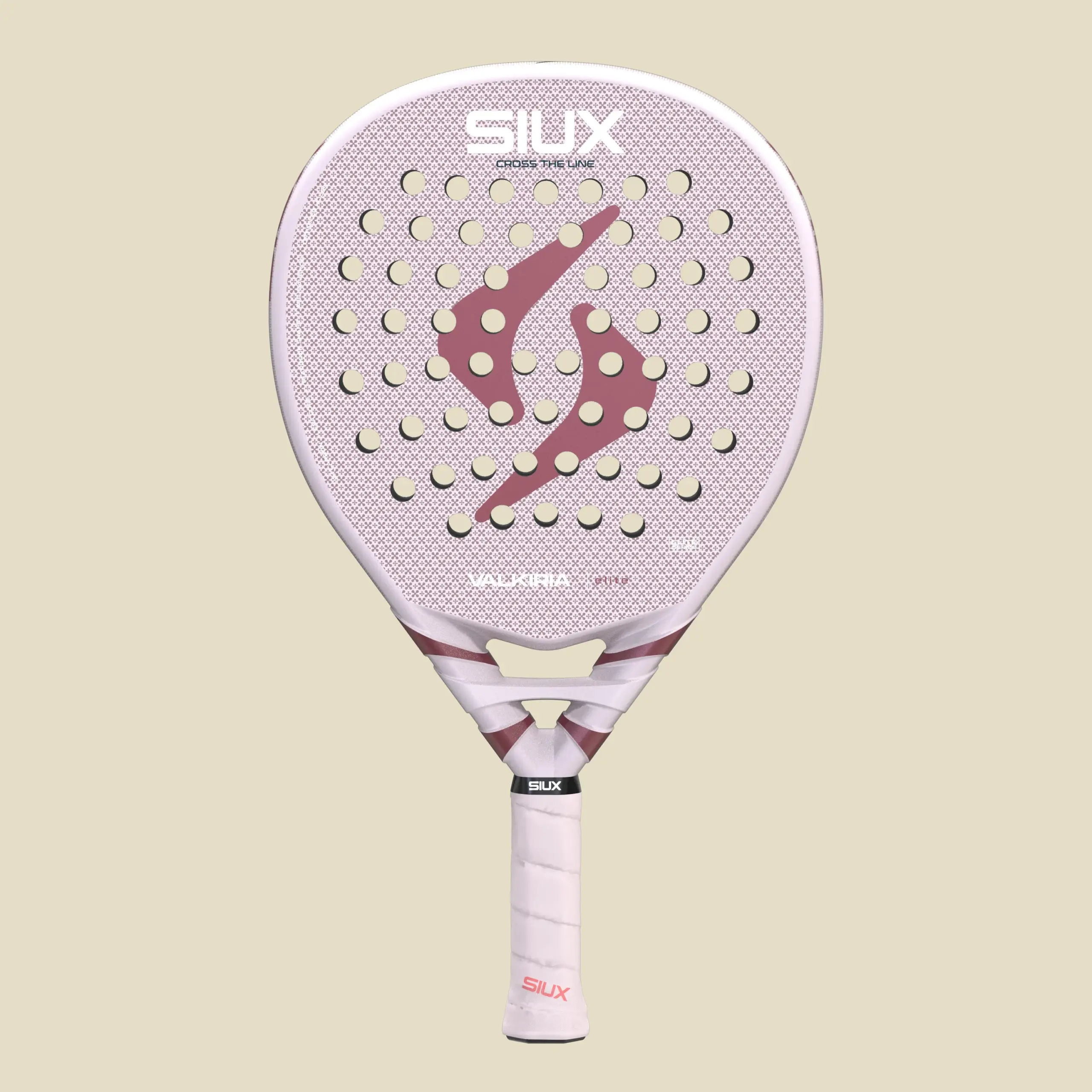 Siux Valkiria Elite 2027, balta / rozā, skats no priekšas