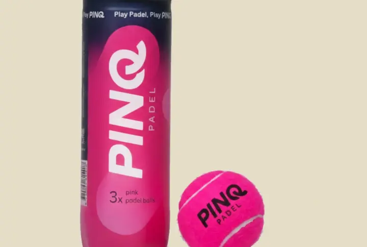 PINQ padela bumbas rozā – 1 gab., 3 bumbas, skats no priekšas
